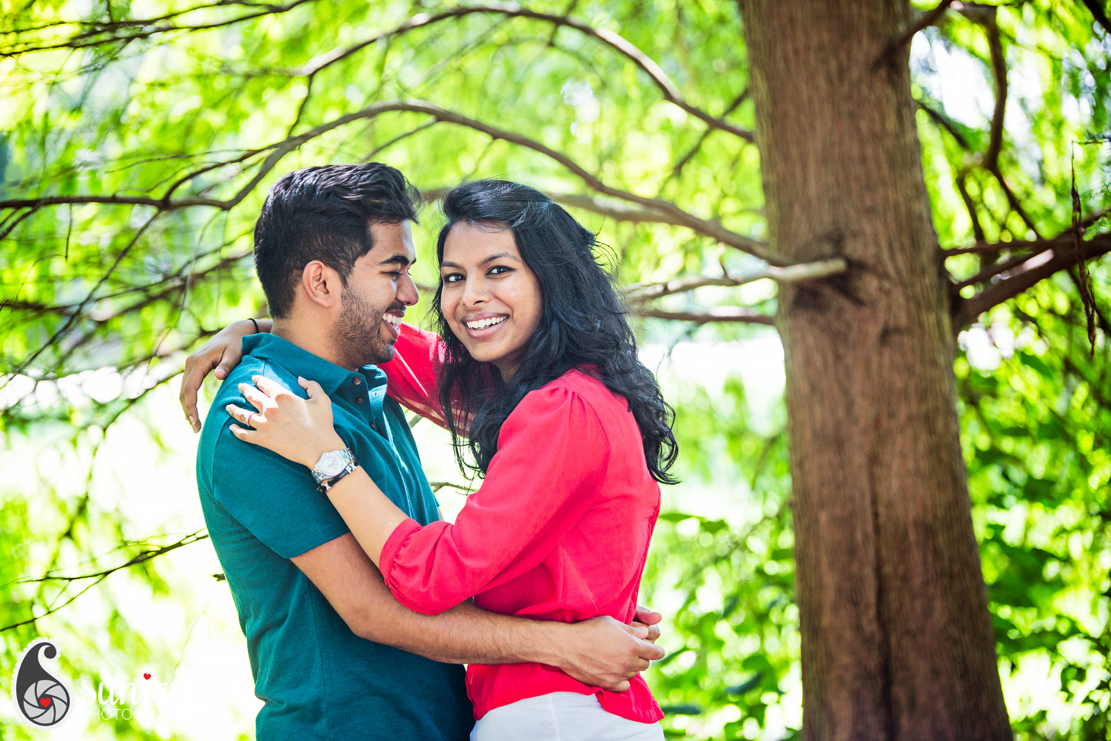 Fareeba and Jaheen Piedmont Park and Atlantic Station Engagement Photography